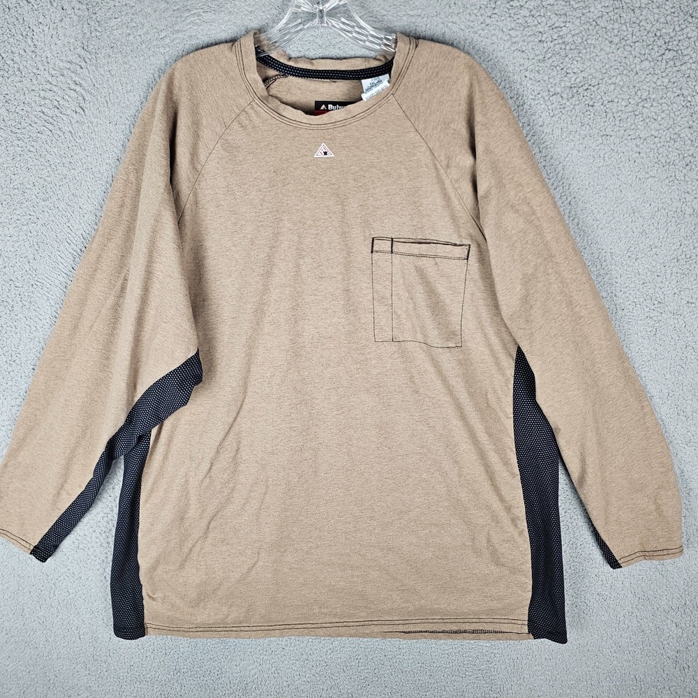 Bulwark Fire Resistant Tee Shirt Mens 3XL Chest‎ Pocket Base Layer Long Sleeve